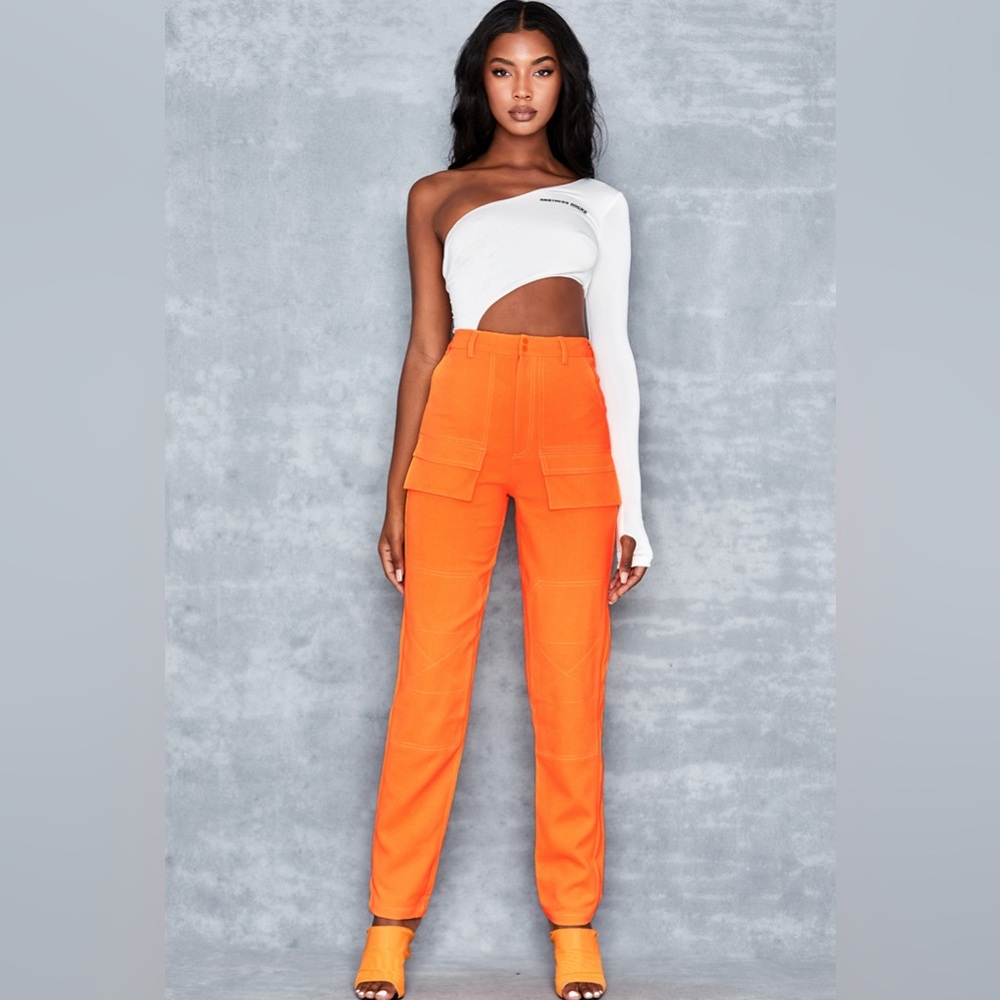 Mistress Rocks Neon Orange Women's Cargo Pants